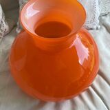 Vintage globe in orange opaline