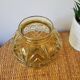 Yellow art deco ball vase