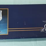 6 crystal stem glasses