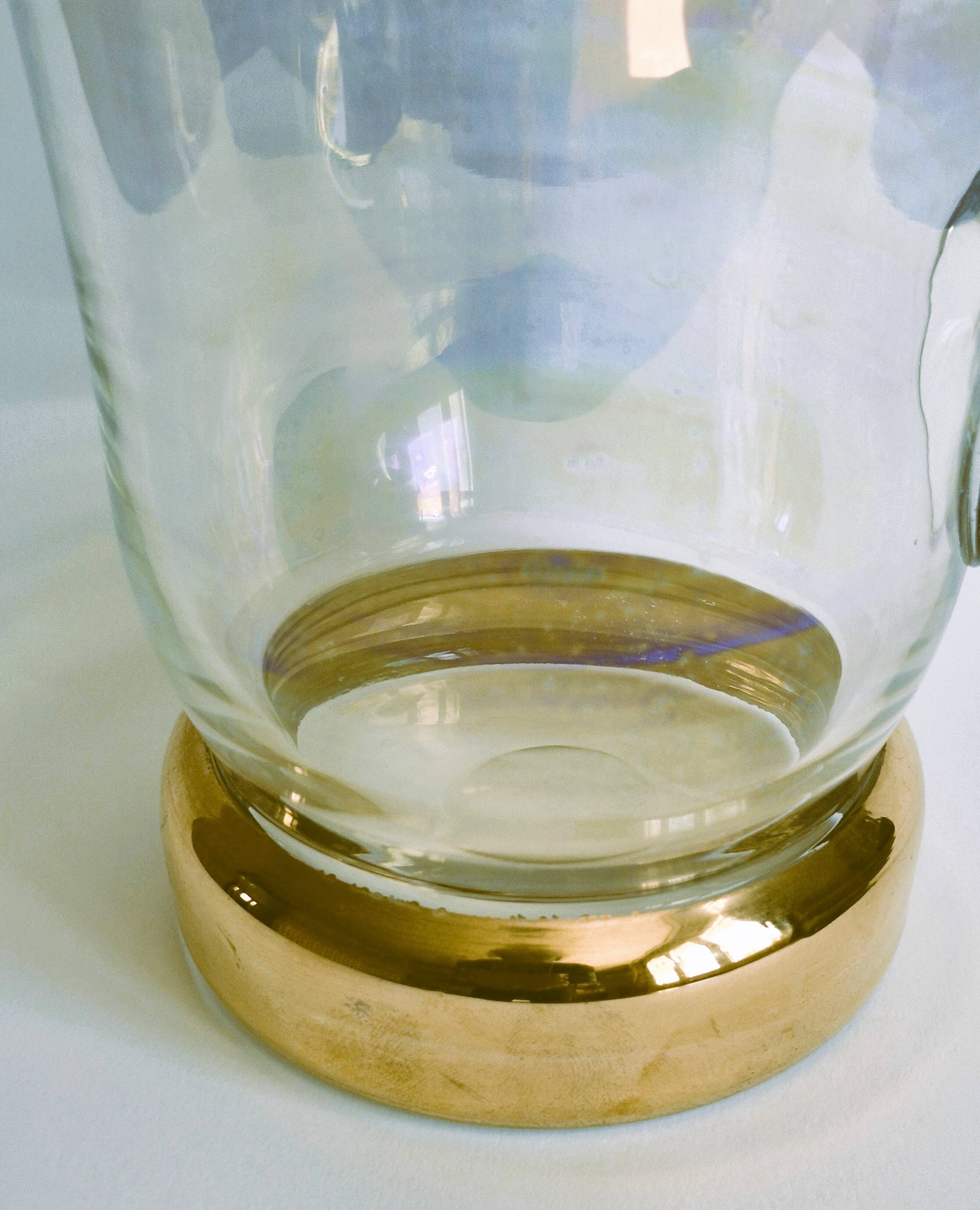 Orangeade set in colored glass