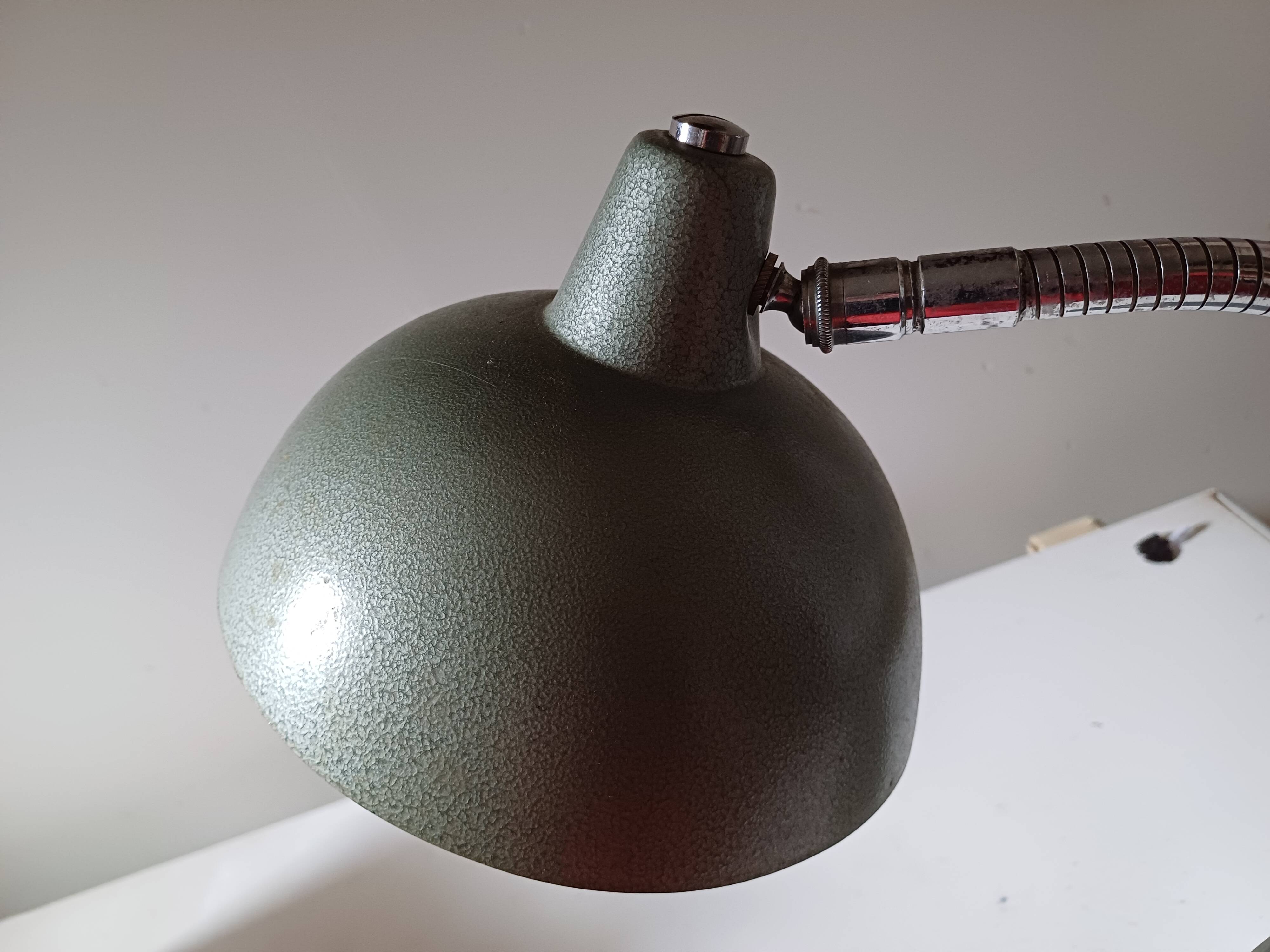 60s Green Metallic Lamp
