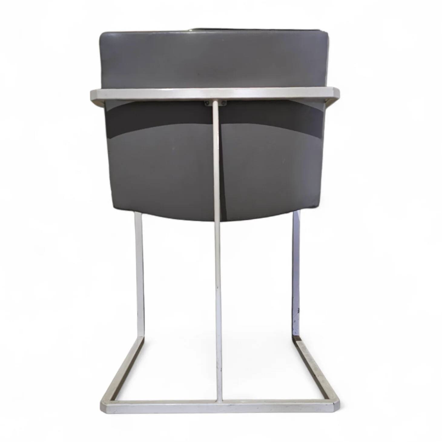 4 x Pierre Mazairac & Karel Boonzaaijer, Hennie de Jong int, grey fabric, white steel, 1970s