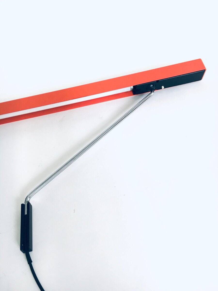 German design swing arm mounted desk lamp from AEG, 1970s