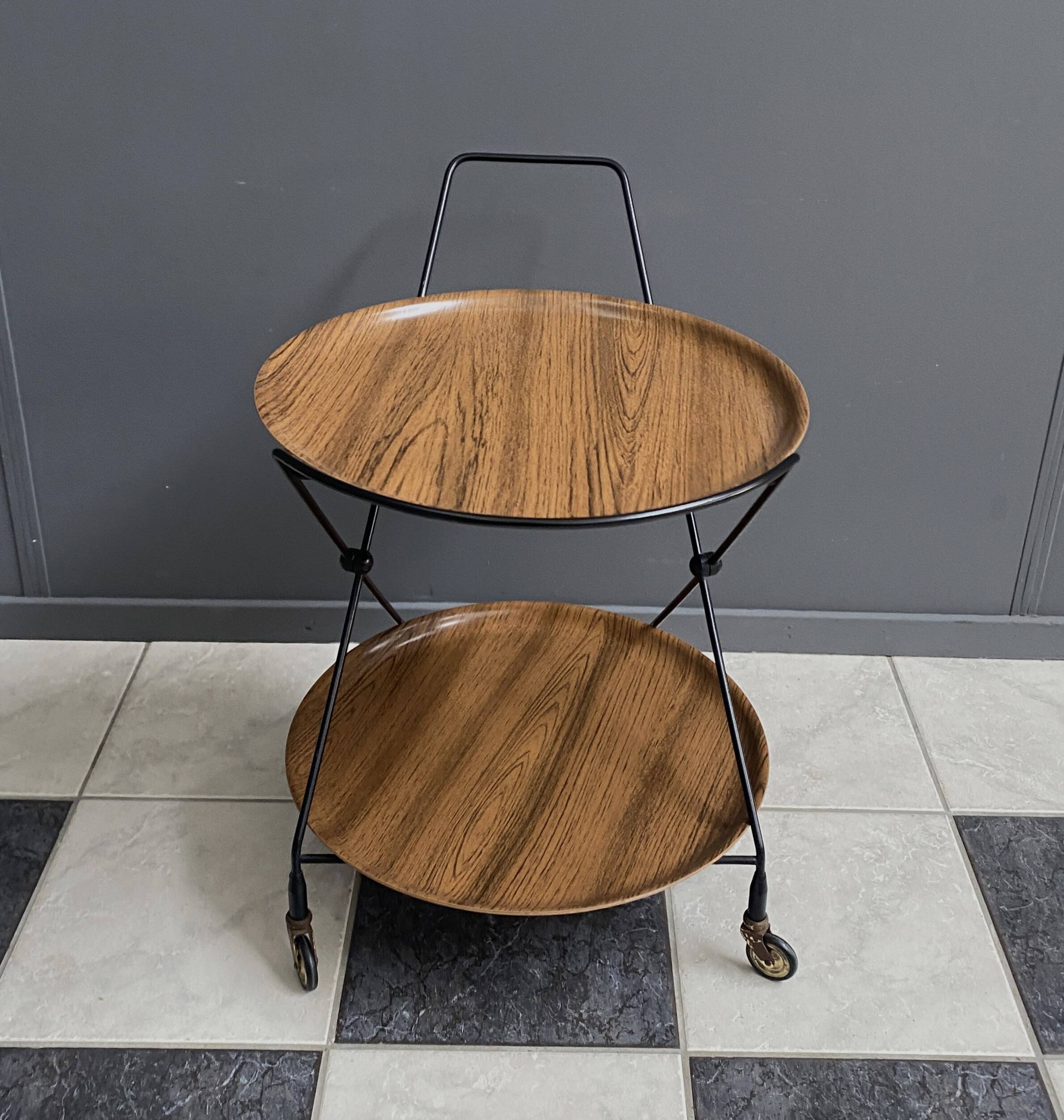 Serving Trolley attributed to Paul Nagel for Jie Gantofta, Sweden 1960s