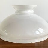 Vintage Opal Milk Glass Student Lampshade with Diameter of 20.1 cm