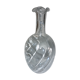 Corrugated neck glass decanter