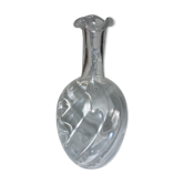 Corrugated neck glass decanter