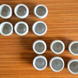 Lot of 12 grey sandstone snail buckets