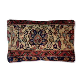 Vintage Turkish Rug Cushion Cover, 30 x 50 cm