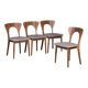 Vintage Danish Peter Chairs by Niels Koefoed, 1970s, Set of 4