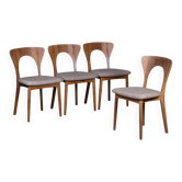 Vintage Danish Peter Chairs by Niels Koefoed, 1970s, Set of 4