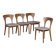 Vintage Danish Peter Chairs by Niels Koefoed, 1970s, Set of 4