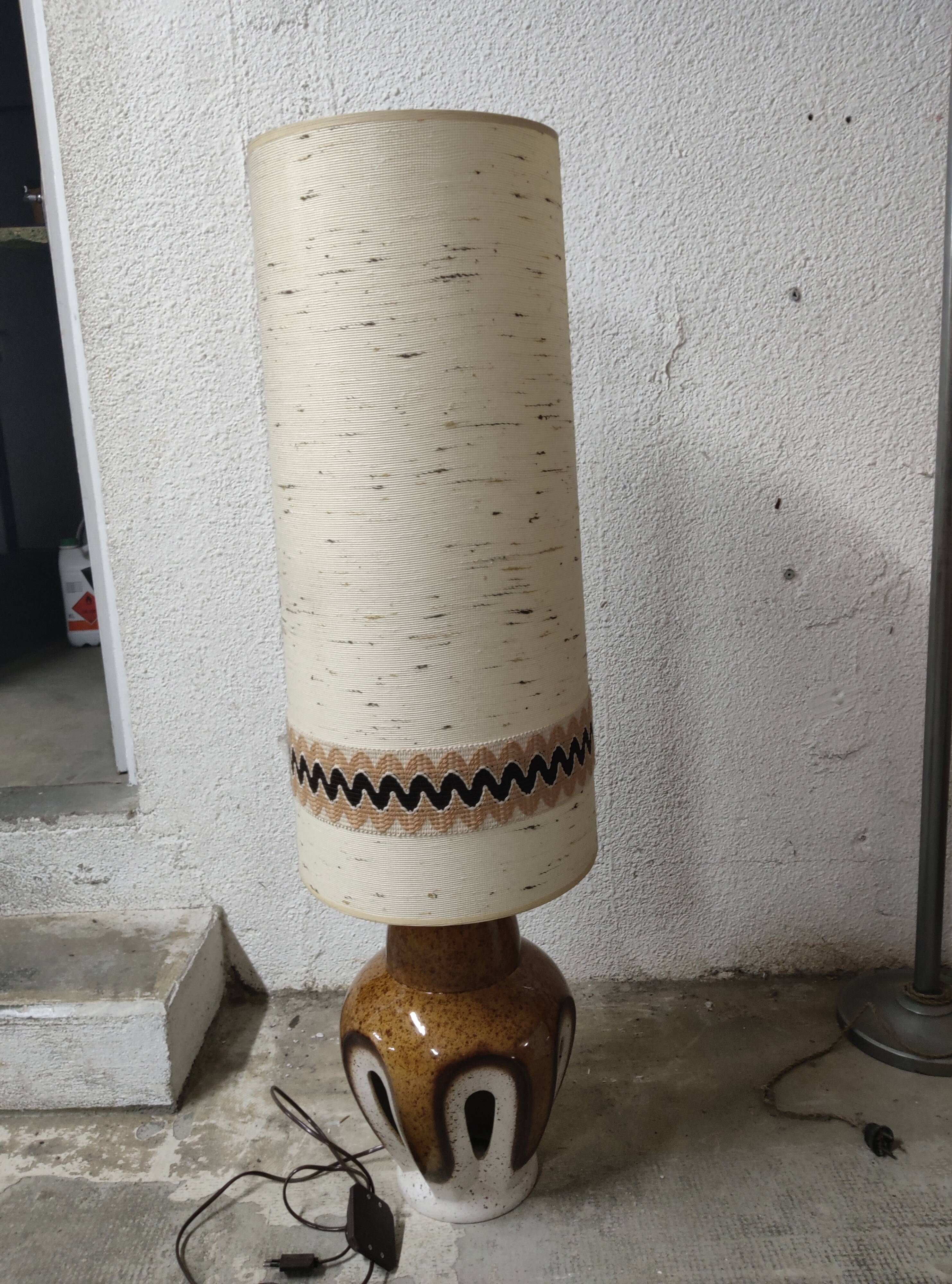 Designer table lamp ceramic workshop Baudin