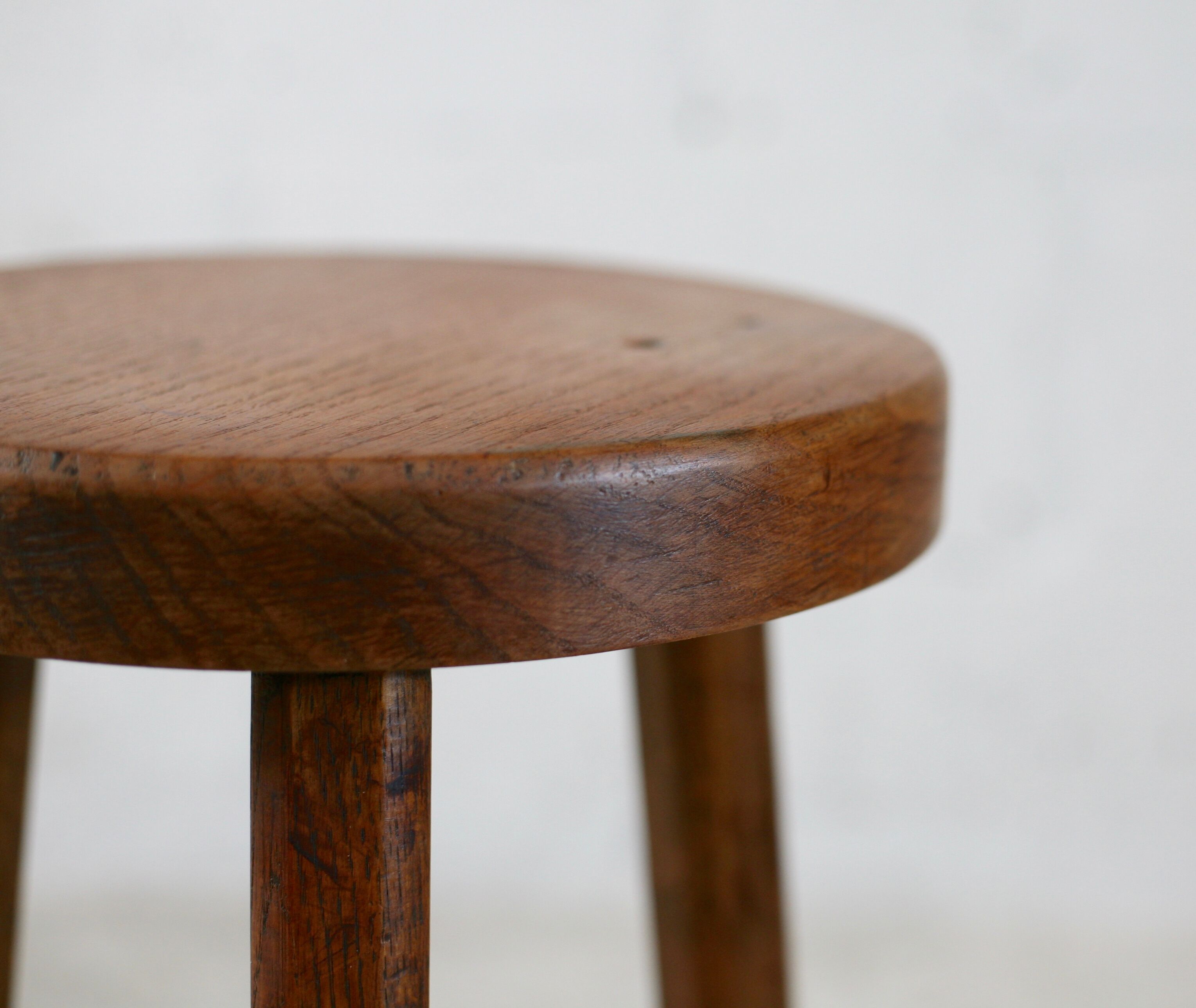 Tripod stool. Wood. France, circa 1950