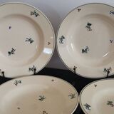 5 assiettes creuses anciennes Amandinoise St Amand