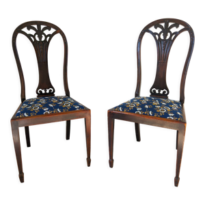 Paire de chaises anglaise sheraton