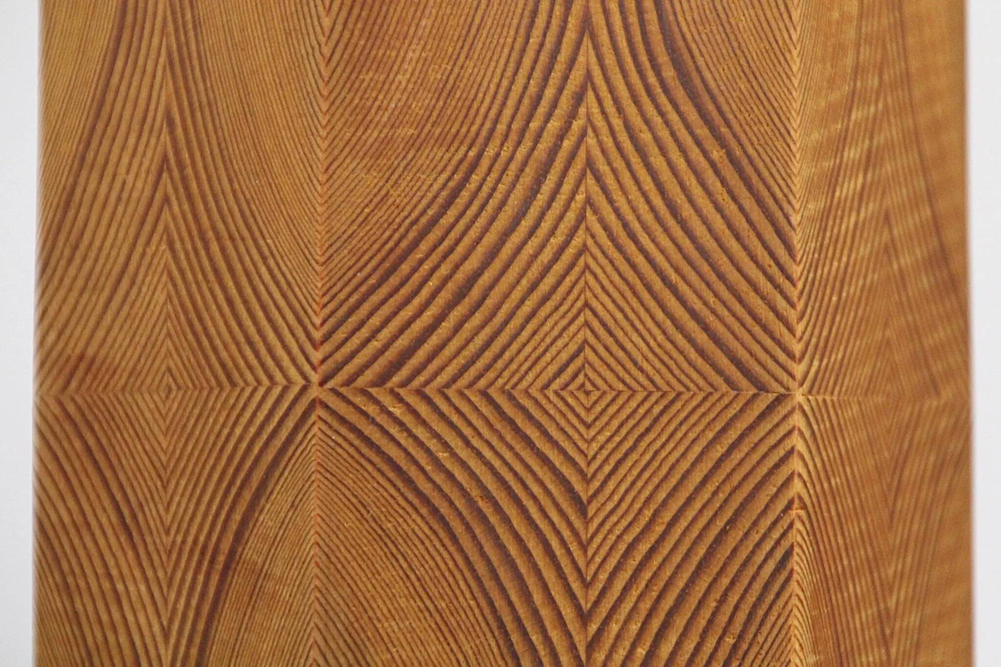 Hexagonal Pine Pendant Lamp – Sweden, 1970s