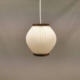 Pleated hanging lamp model Pearl Shade, produced by Hoyrup Light and designed by Lars E Schøiler
