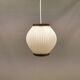 Pleated hanging lamp model Pearl Shade, produced by Hoyrup Light and designed by Lars E Schøiler