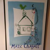 Affiche lithographiée de marc chagall