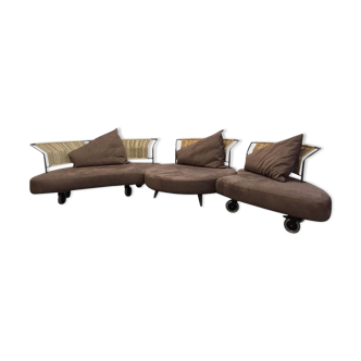 Fantasy Islands Movable Sofa, Sofa Bed by Kurt Beier, circa 1980s.