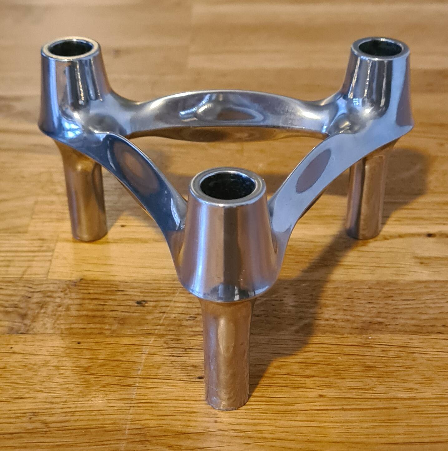 5 vintage Nagel Stoff candle holders