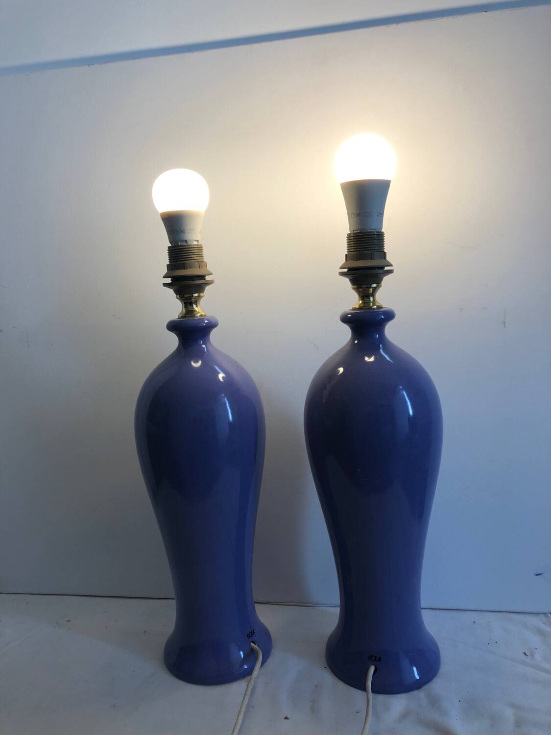 Pair of Leola ceramic lamp bases