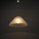 Vintage textured white glass pendant lamp from the 1970s.