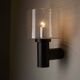 Glashütte Limburg conical bubble glass outdoor sconce