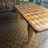 Dining table in solid exotic wood