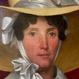 Summer portrait: woman in hat, nineteenth century