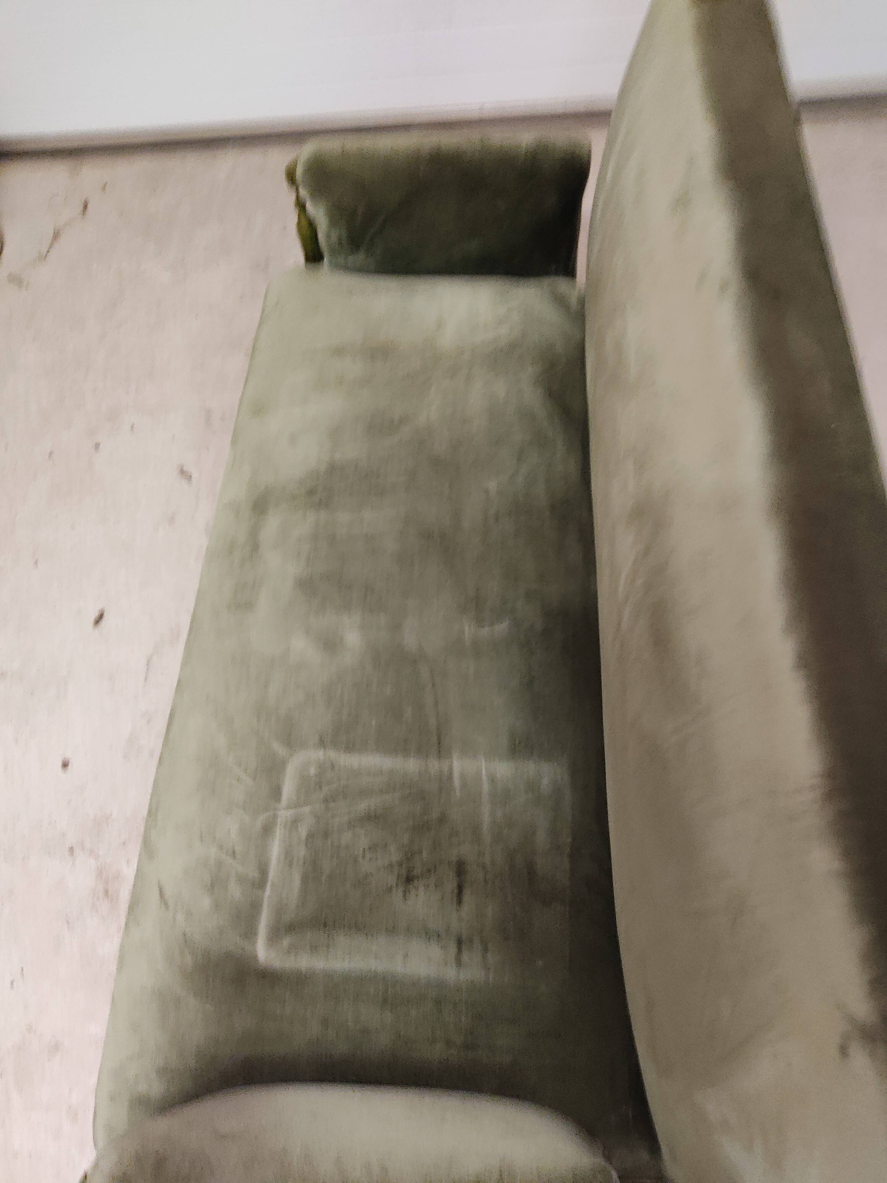 Bench epoque 19 ieme velvet green