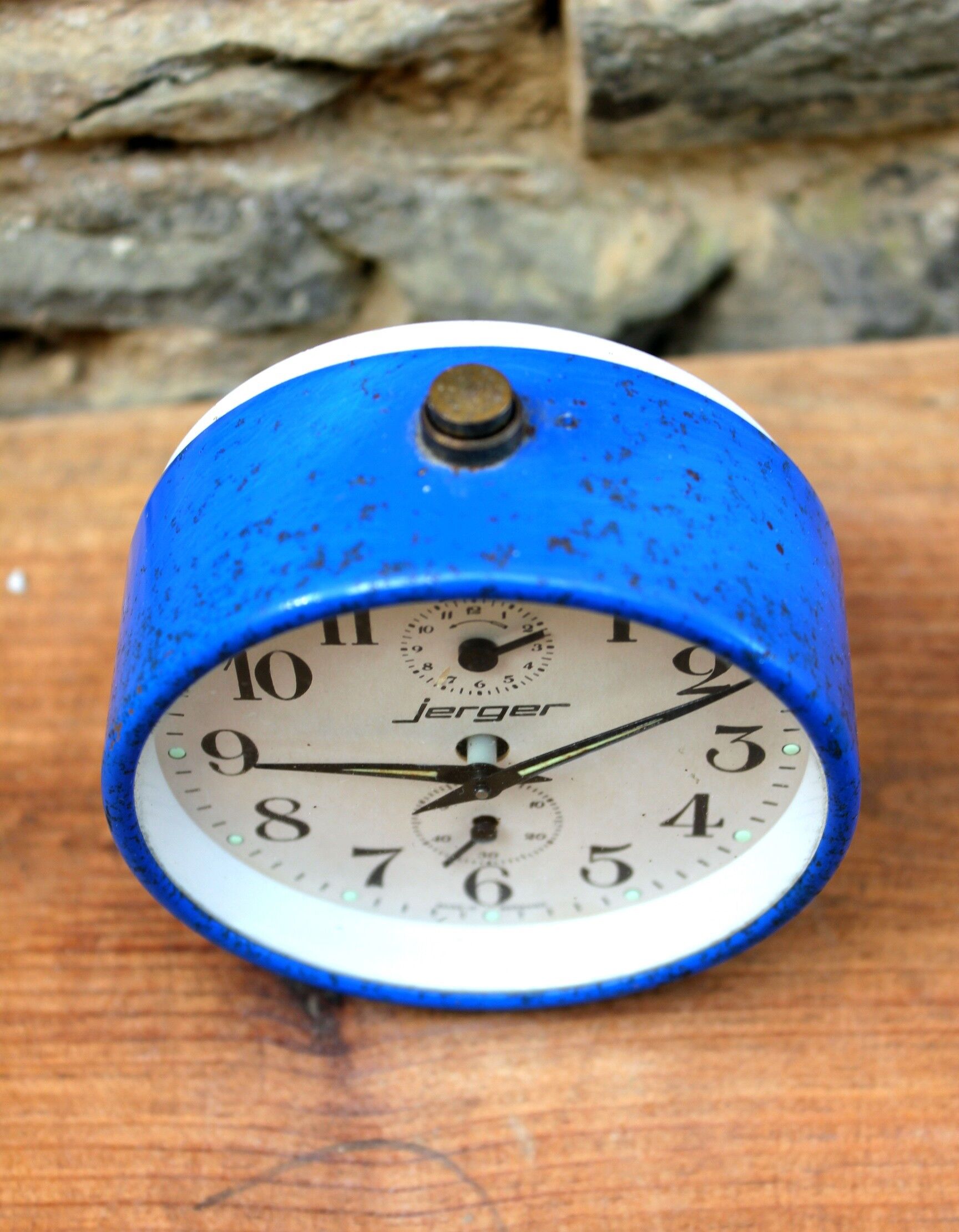 Mechanical alarm clock Jerger 50s vintage