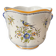 Cache-pot en faïence de Moustiers à décor d'oiseau et floral