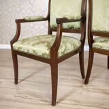 Late 19th Century English Walnut Furniture, Set of 5