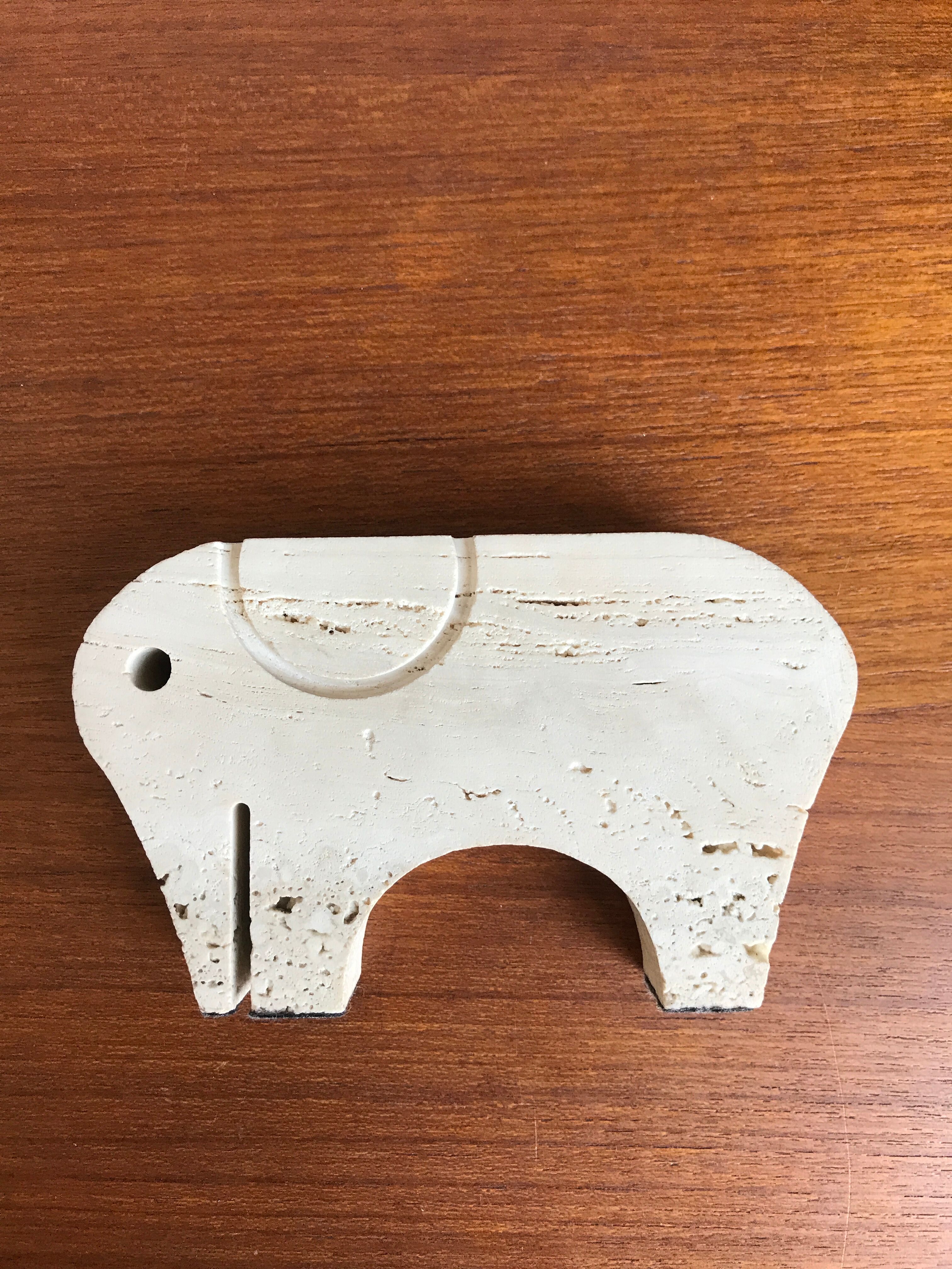 Travertine elephant Mannelli