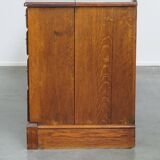 Large antique oak sideboard / chest of drawers / dresser, counter or display cabinet