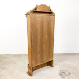 Antique oak shallow wall cabinet.