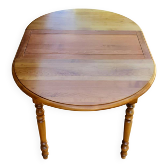 belle table à rabbats avec allonge centrale
