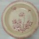 Hollow dish in Gien ironstone, Aubépine rose model