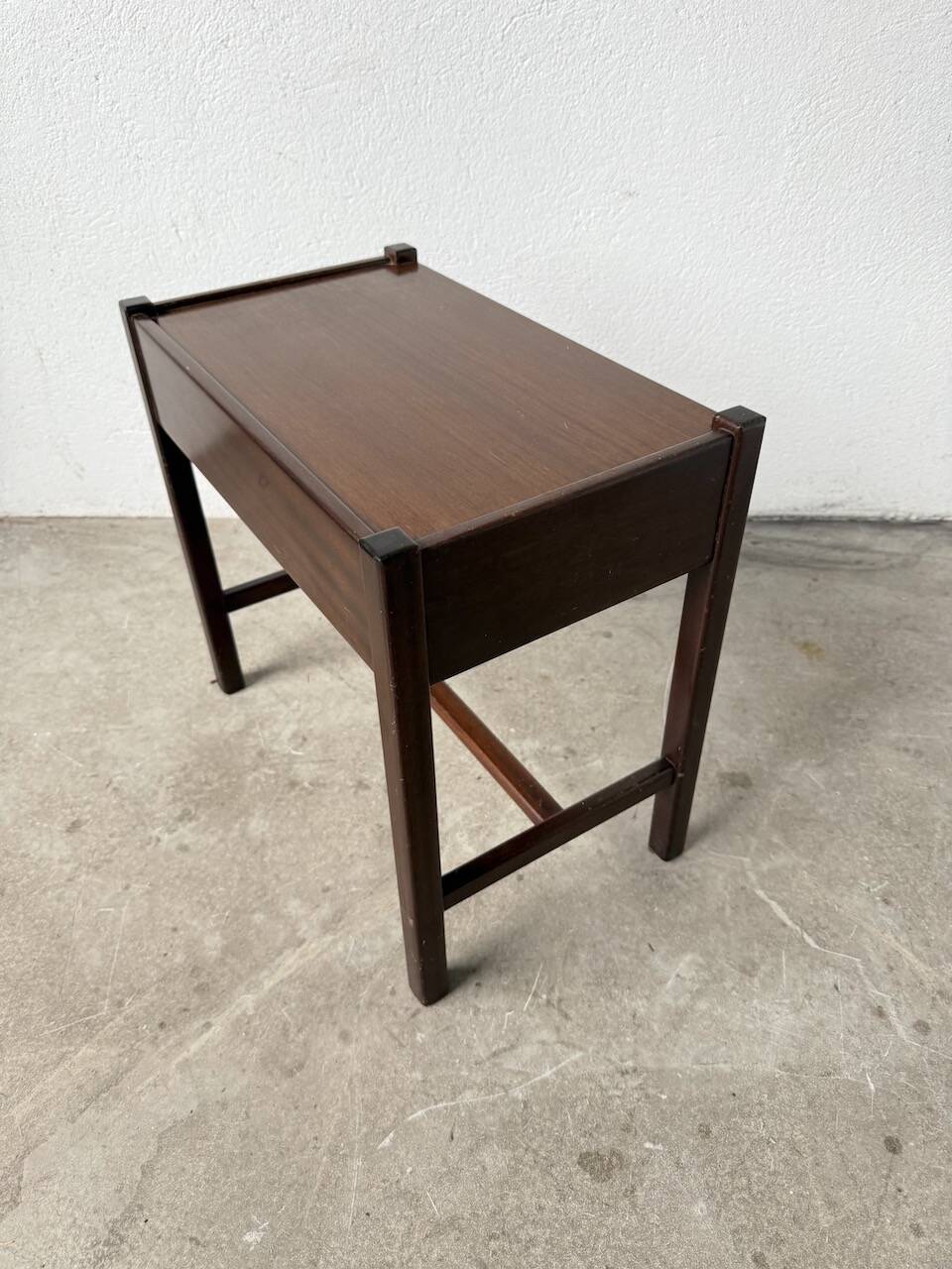 Jacques Hauville bedside table Roche Bobois mahogany