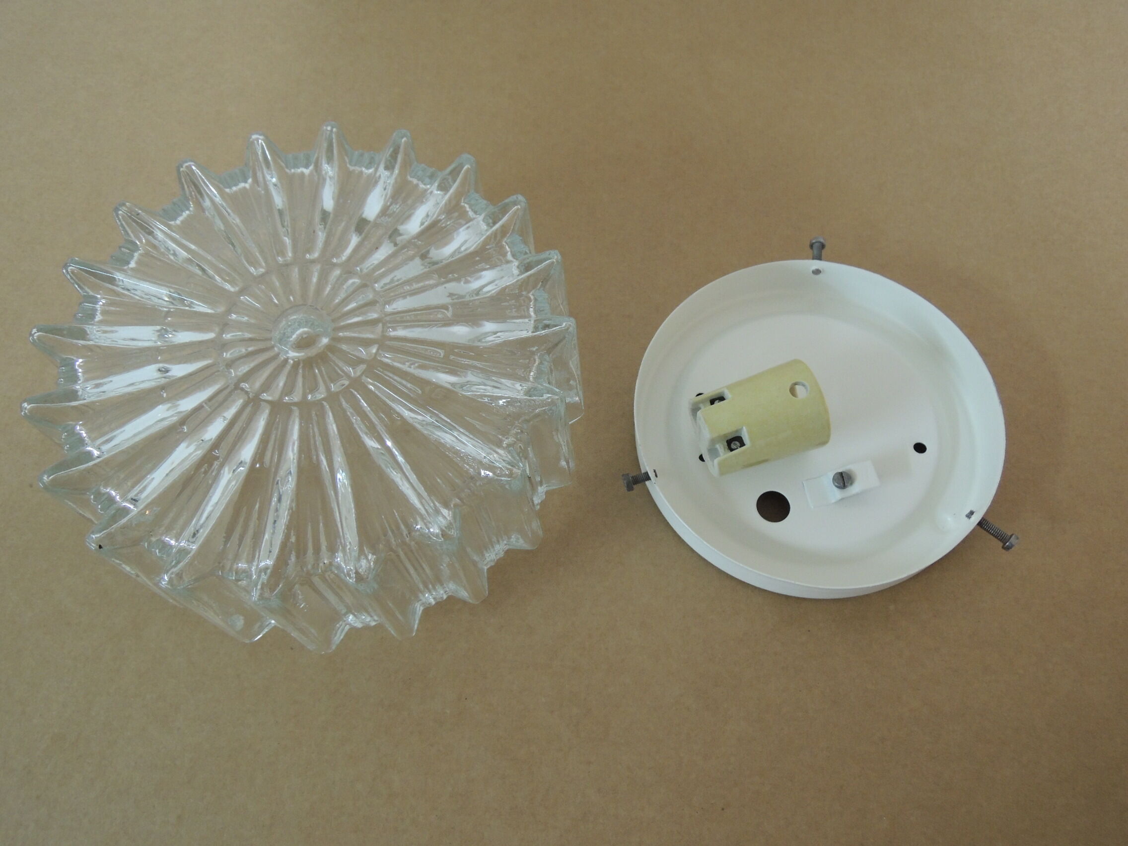 Small glass ceiling light