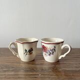 Set of 2 Sarreguemines mugs (France Agreste)