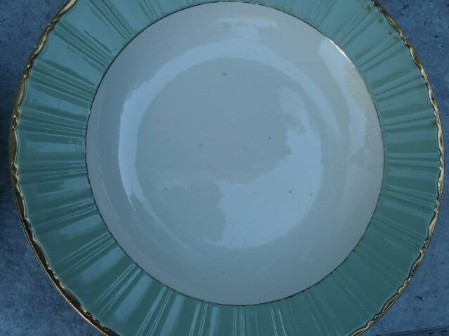 6 Vintage Celadon Plates by Villeroy & Boch from the 1950s