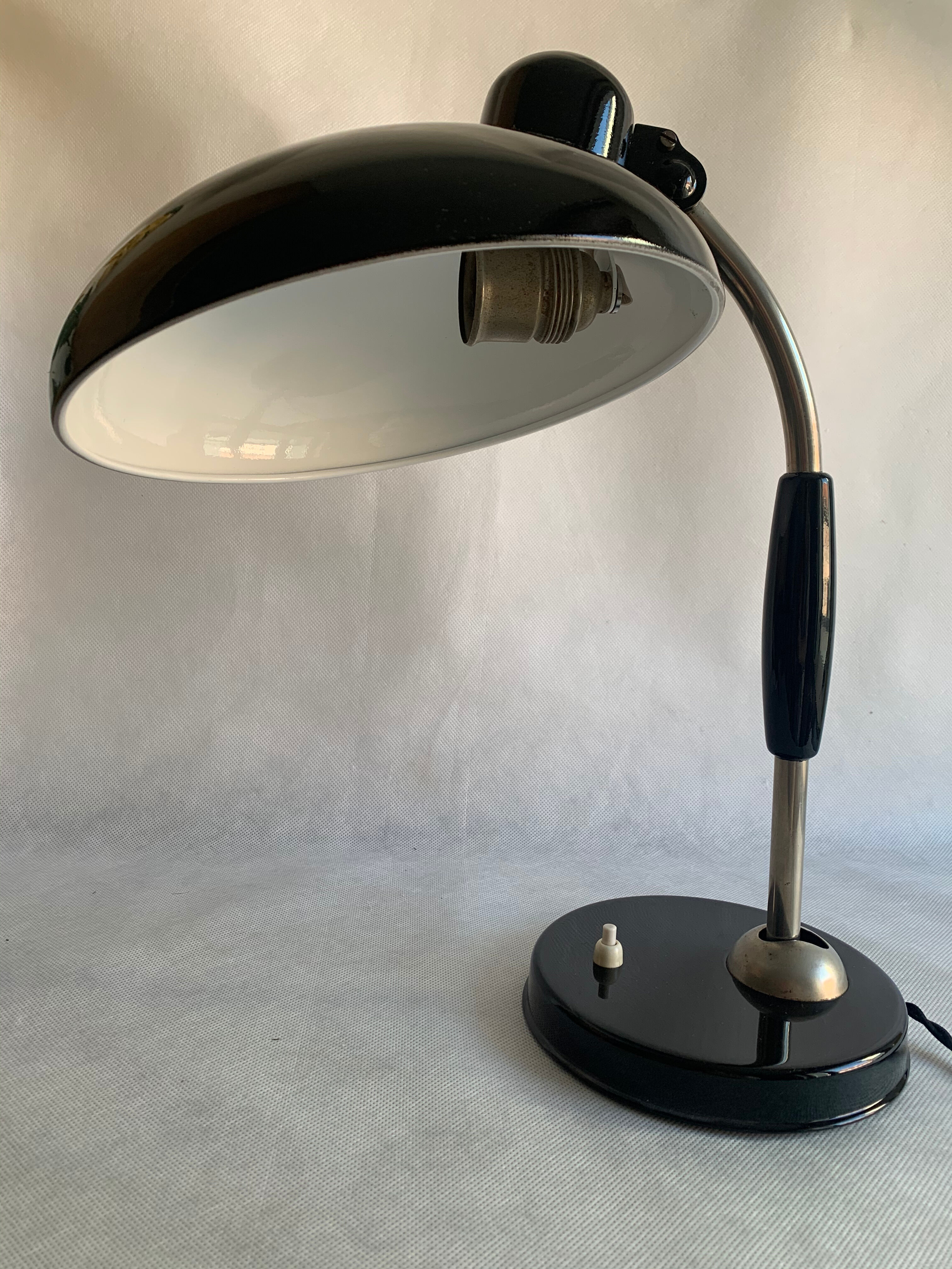 Bauhaus table lamp by Christian Dell for Koranda, 1940s