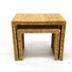 Vintage banana fiber Coffee Tables, Ikea 1980s