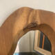 Miroir bois 1960 forme libre
