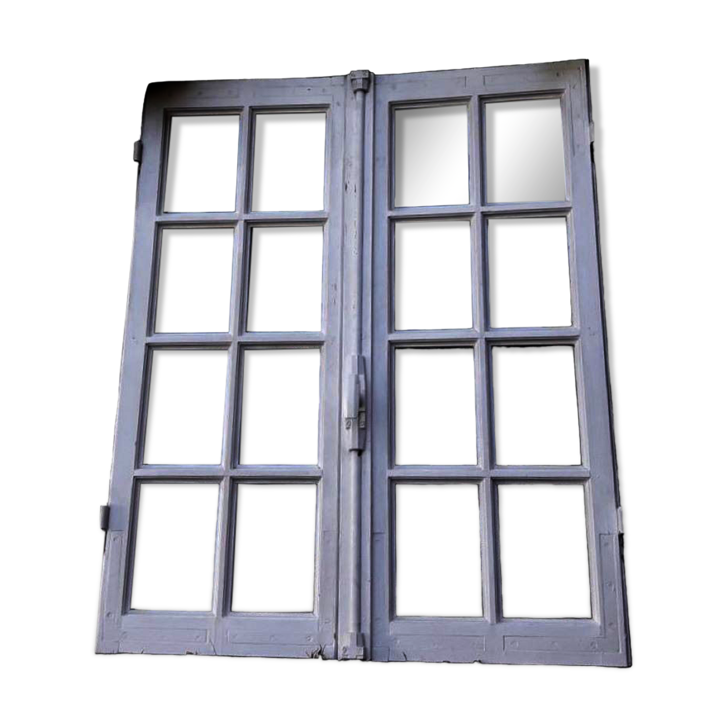 Old oak window H96.9xL81cm small panes