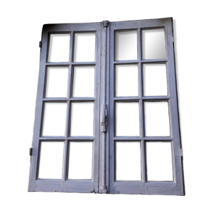 Fenêtre chêne H96,9xL81cm ancienne