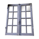 Old oak window H96.9xL81cm small panes
